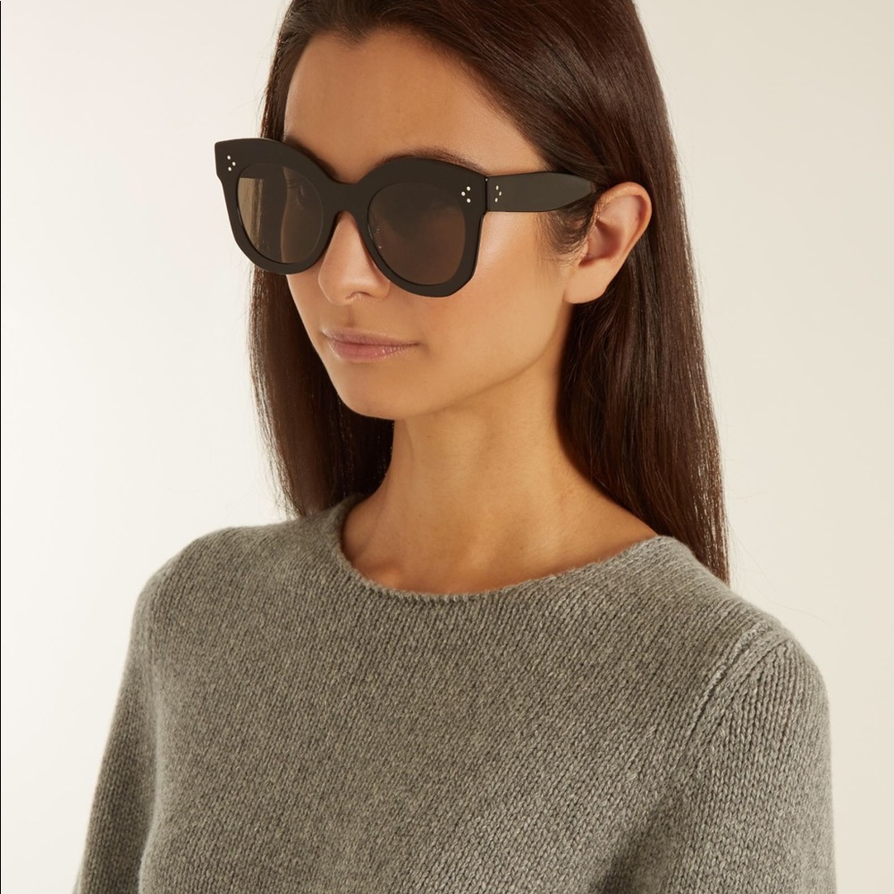 Céline Sunglasses Chris Black Oversized